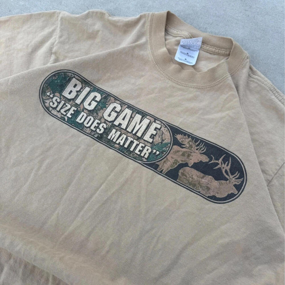 Big Game Hunting Vintage Comedy Tee
